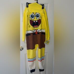 Nickelodeon SpongeBob Yellow and Brown Kids Pajama Onesie